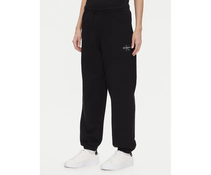 obrazek 1 Calvin Klein Jeans Spodnie dresowe Monologo LV047B235G Czarny Regular Fit