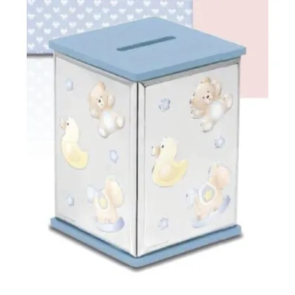 Picture A unique piggy bank for children in pink