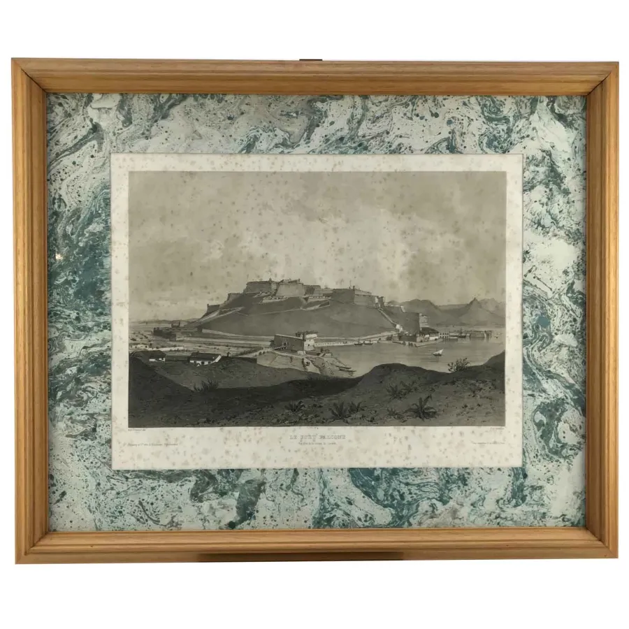 obrazek 5 Wyjątkowy komplet czterech litografii wyspy Elba autorstwa Andre Duranda 1862