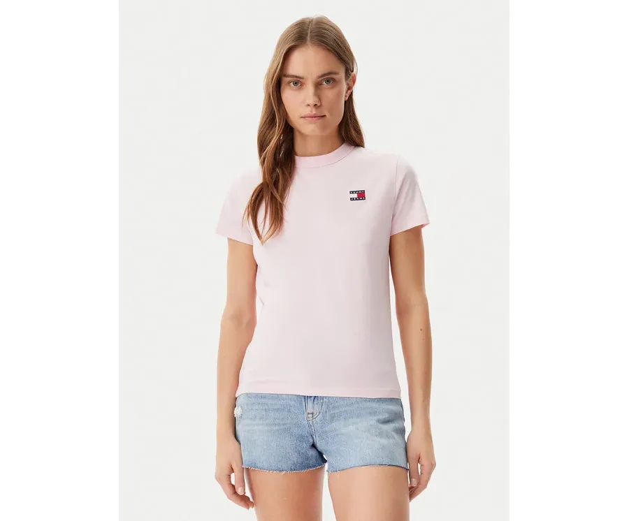 obrazek 1 Tommy Jeans T-Shirt DW0DW20153 Różowy Regular Fit