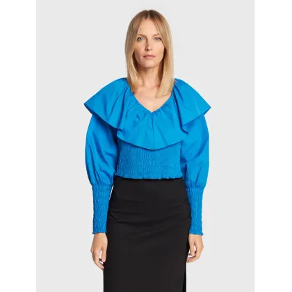 Zdjęcie Gestuz Bluzka Avaligz 10906508 Niebieski Slim Fit