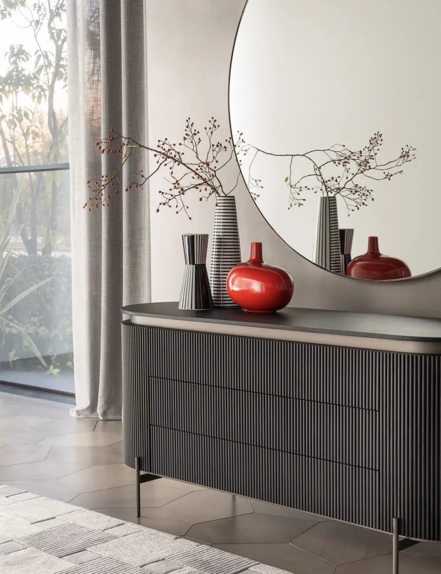 obrazek 3 Eleganckie okrągłe lustro do eleganckich wnętrz w minimalistycznym stylu