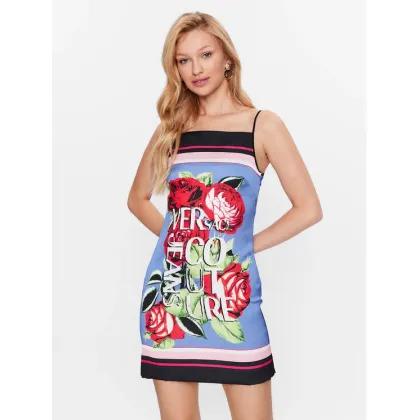 Zdjęcie Versace Jeans Couture Sukienka letnia 74HAO936 Niebieski Regular Fit