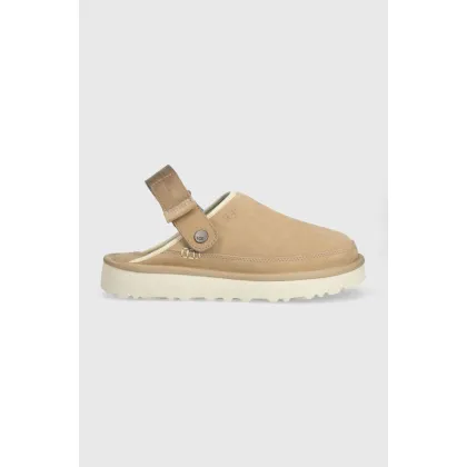 Zdjęcie UGG kapcie zamszowe Goldencoast Clog kolor beżowy 1142172