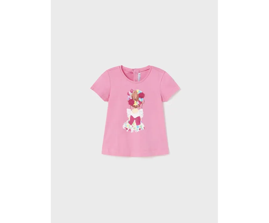 obrazek 1 Mayoral T-Shirt 1014 Różowy