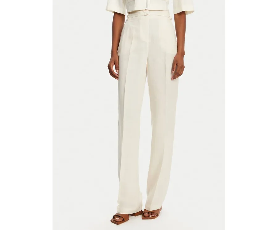 obrazek 1 Patrizia Pepe Spodnie materiałowe 2P1659 A052 B823 Écru Regular Fit