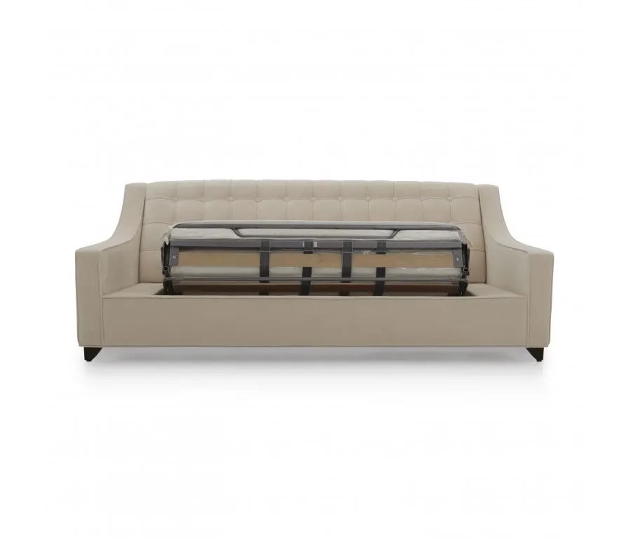 obrazek 6 Beżowa elegancka sofa w stylu klasycznym z funkcją spania - Sevensedie