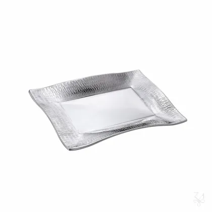 Zdjęcie Prostokątna srebrna taca w nowoczesnym stylu - Zaramella Argenti