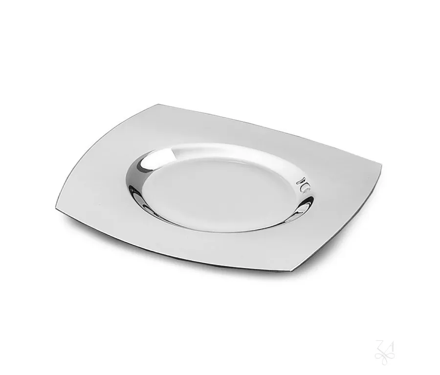 obrazek 1 Elegancka kwadratowa podstawka na chleb ze srebra - Zaramella Argenti