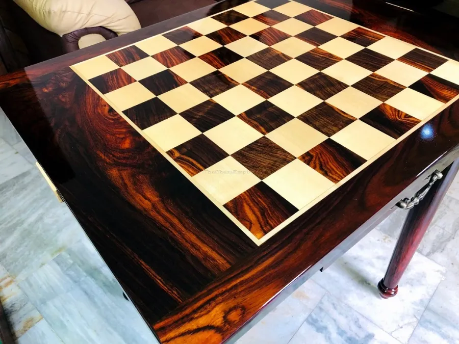 obrazek 7 Oryginalny stół szachowy z serii Victoria i figury do gry królewskiej - The Chess Empire