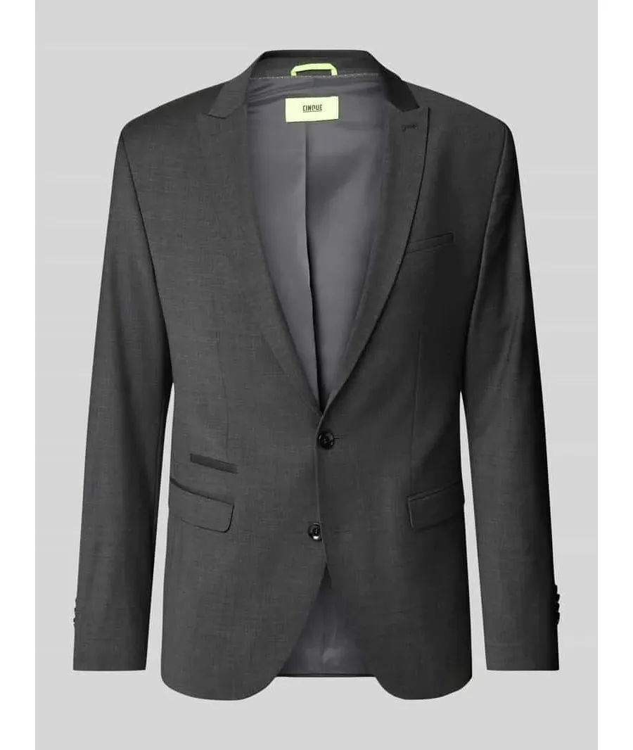obrazek 1 Marynarka zapinana na 2 guziki o kroju slim fit z dodatkiem streczu model ‘CiCastello’ ‘CIPOWERSTRETCH’