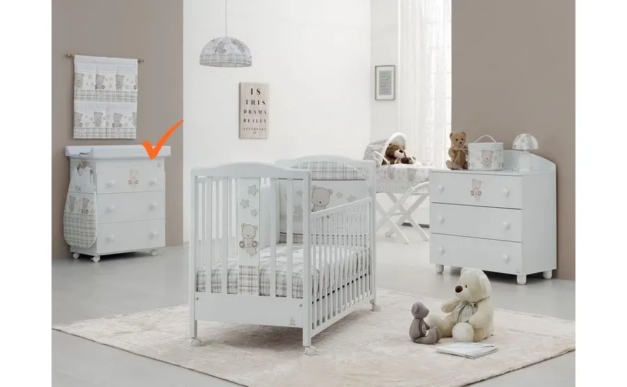 obrazek 1 Biała komoda z miejscem na przewijak - Italbaby