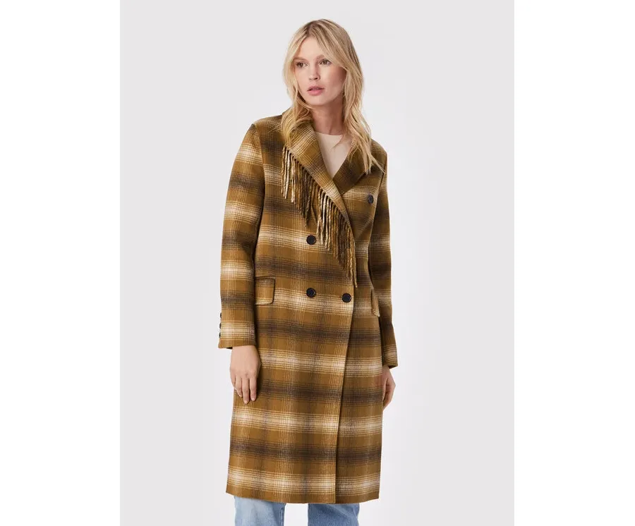 obrazek 1 TWINSET Płaszcz wełniany 222TP2190 Brązowy Regular Fit
