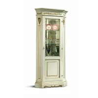 Zdjęcie Antyczna rogowa gablota z Włoch z jasnym wykończeniem