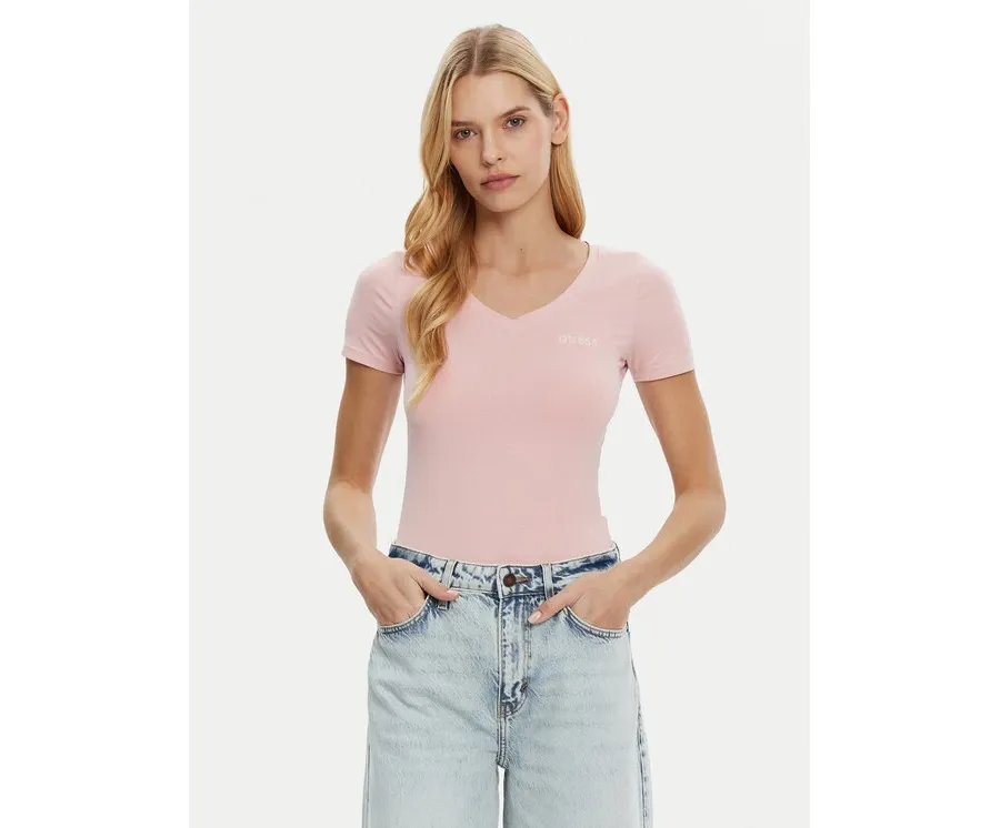obrazek 1 Guess T-Shirt O5RI02 KBBU1 Różowy Regular Fit