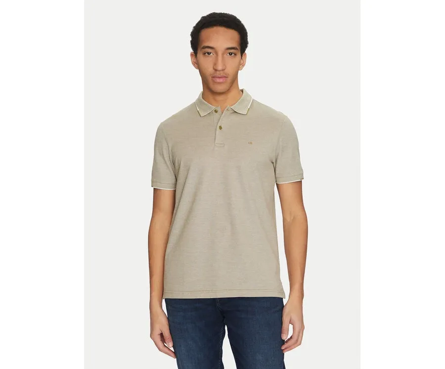 obrazek 1 Calvin Klein Polo K10K114475 Beżowy Regular Fit