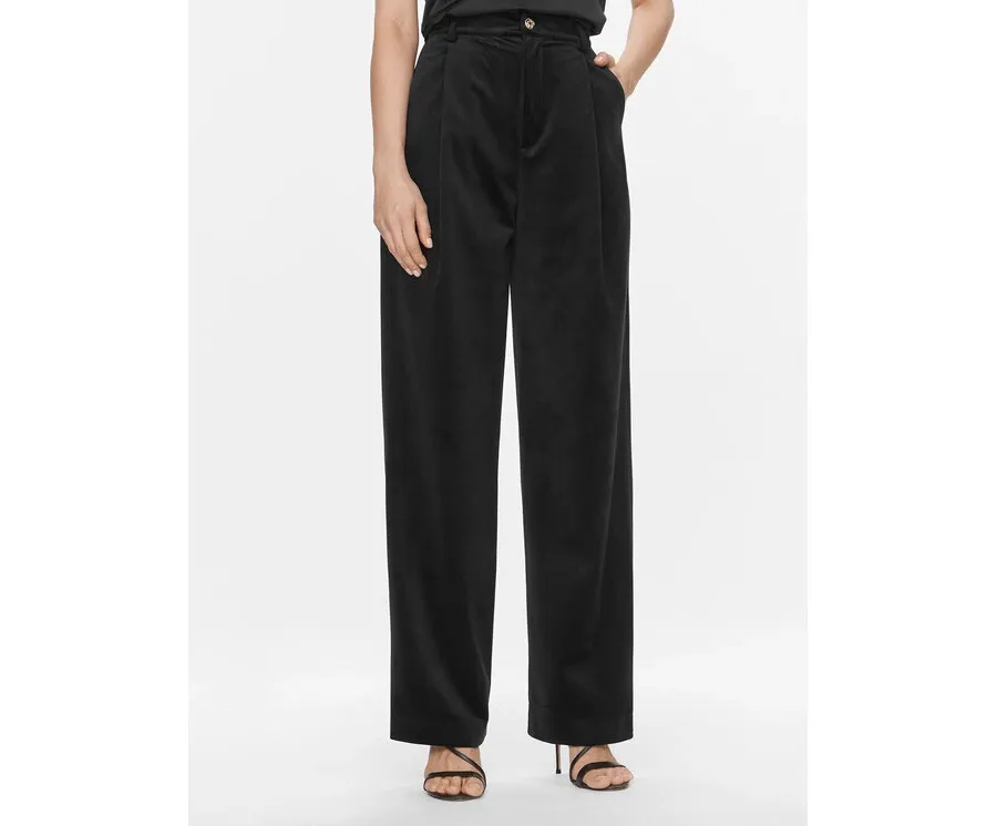 obrazek 1 Kontatto Spodnie materiałowe MN2012 Czarny Relaxed Fit