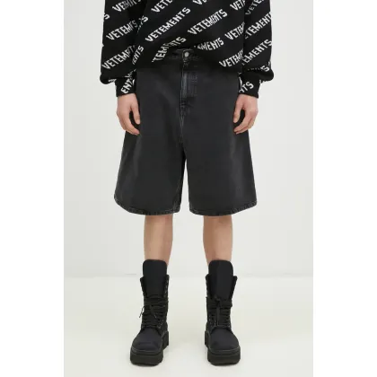 Zdjęcie Carhartt WIP szorty jeansowe Rivet Short męskie kolor czarny I034319.8906
