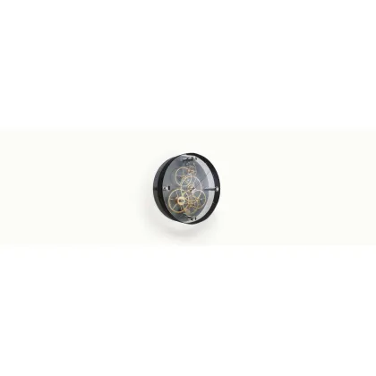 Picture Pendulum wall clock with a black frame