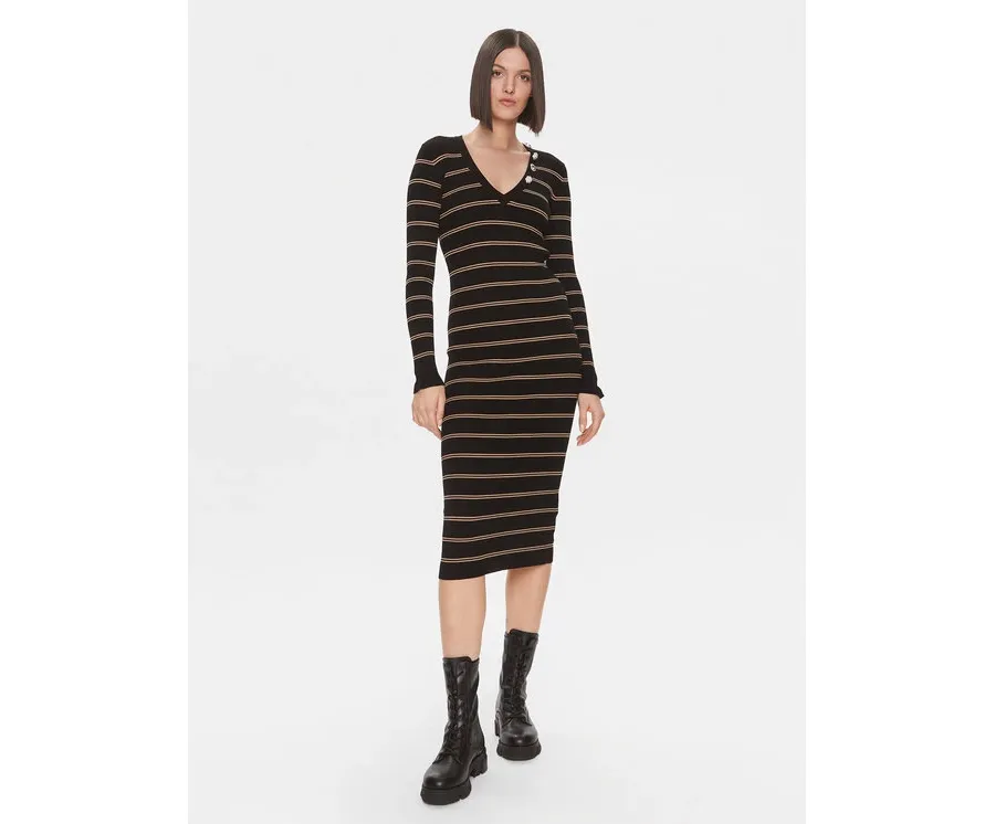 obrazek 1 Liu Jo Sukienka dzianinowa MF3003 MS99E Czarny Slim Fit