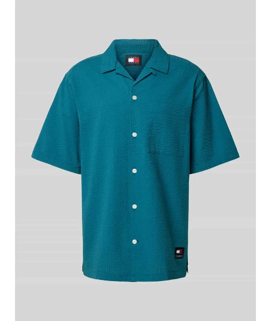 obrazek 1 Koszula casualowa o kroju relaxed fit z rękawem o dł. 1/2