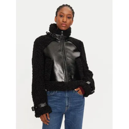 Zdjęcie KARL LAGERFELD Kurtka z imitacji skóry 246W1507 Czarny Regular Fit
