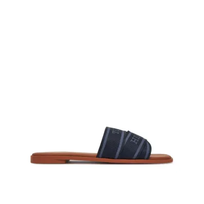 Zdjęcie Tommy Hilfiger Klapki Webbing Mule FW0FW08421 Granatowy