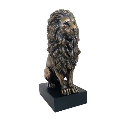 Picture A lion statuette as a stylish desk decoration