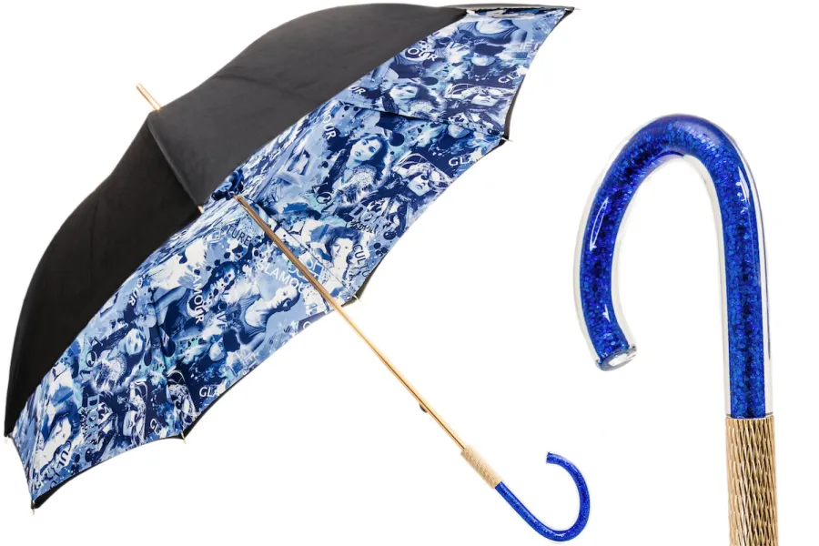 obrazek 1 Oryginalny parasol damski w kolorze granatowym – Pasotti