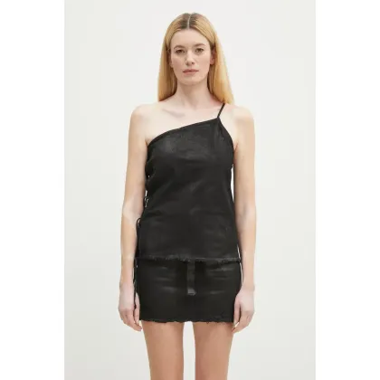 Zdjęcie Rick Owens top bawełniany Taco Top kolor czarny melanżowa DS01E3130.SCF