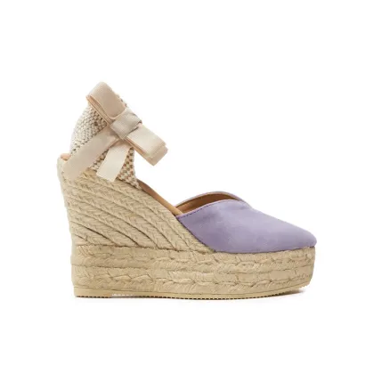 Zdjęcie Manebi Espadryle Hamptons Heart-Shaped Wedge Espadrilles W 1.3 WH Fioletowy