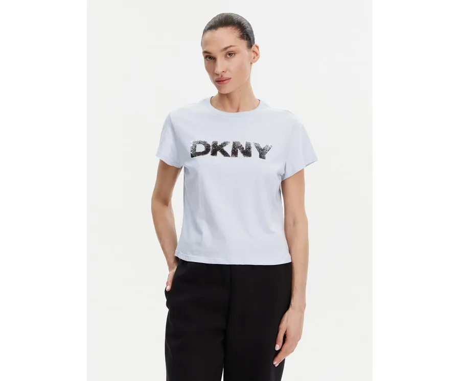 obrazek 1 DKNY T-Shirt DP4T1035 Błękitny Regular Fit