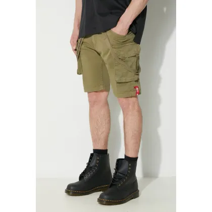 Zdjęcie Alpha Industries szorty męskie kolor zielony