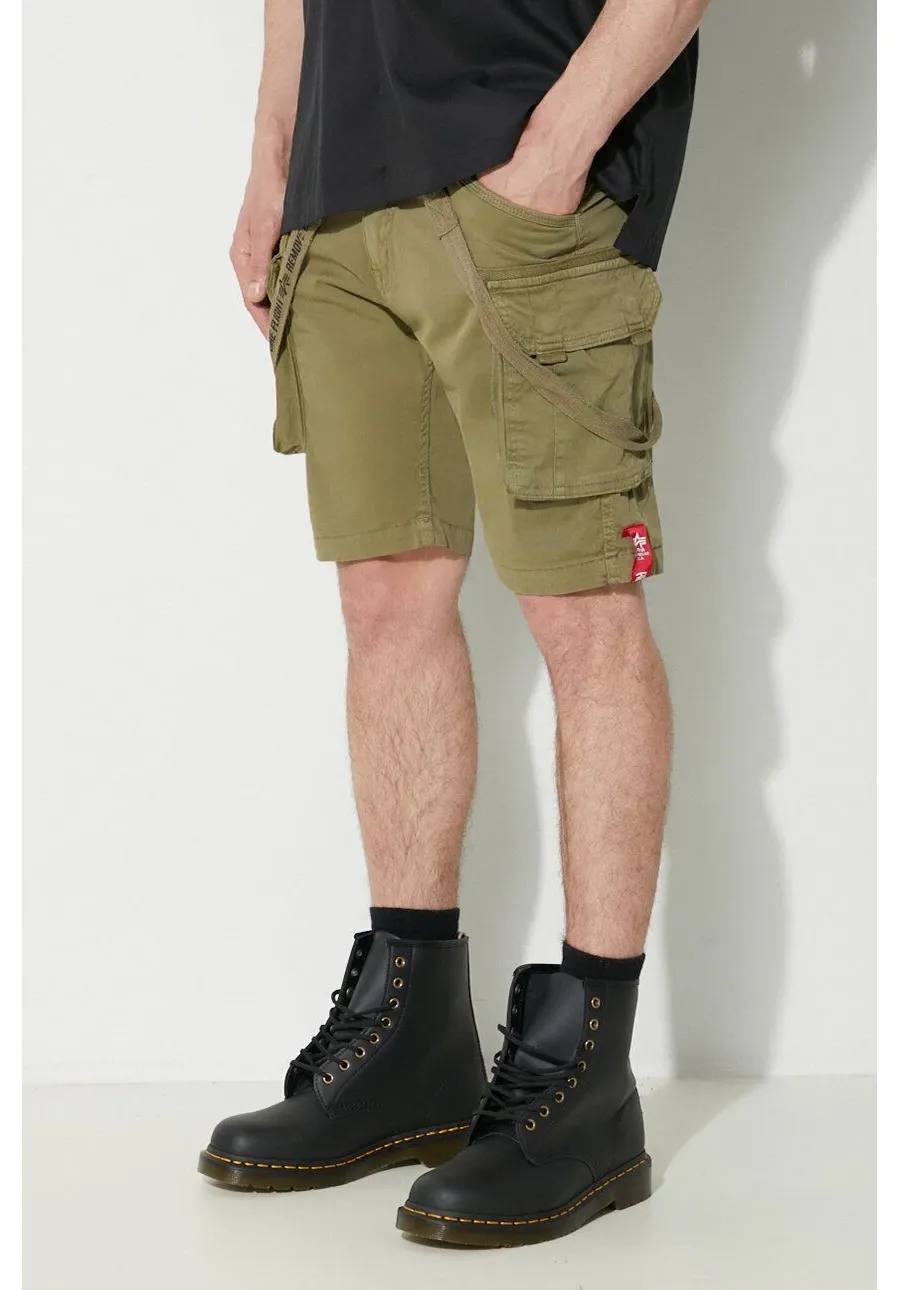 obrazek 1 Alpha Industries szorty męskie kolor zielony