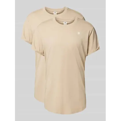 Zdjęcie T-shirt z detalem z logo w zestawie 2 szt.