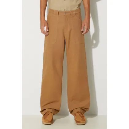 Zdjęcie A.P.C. spodnie bawełniane kolor brązowy proste COGBJ.H08422-CARAMEL