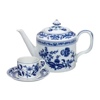 Zdjęcie Duży porcelanowy zestaw do herbaty z wyjątkowej kolekcji Margão - Vista Alegre