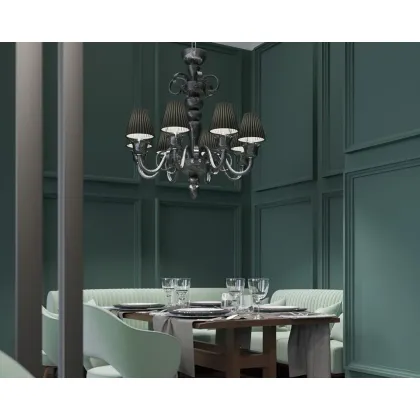 Zdjęcie Oryginalny włoski szklany żyrandol - szkło murano wykonane ręcznie