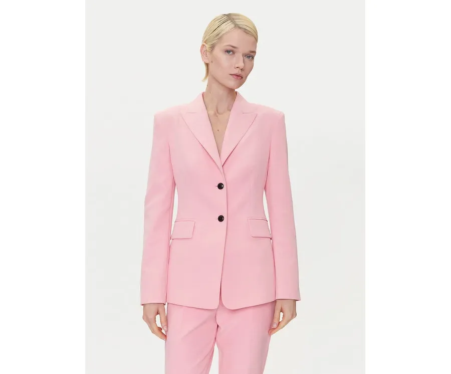 obrazek 1 HUGO Marynarka Asmalla-1 50533901 Różowy Slim Fit