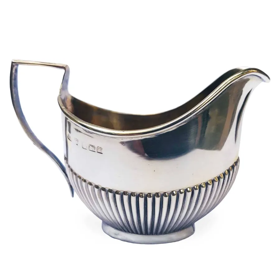 obrazek 5 Birmingham 1905/1906 owalny dzbanek na mleko ze srebra, wnętrze złocone