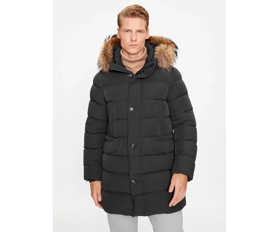 obrazek 1 Hetregó Kurtka puchowa Parker 8K436M 23WU07 Czarny Regular Fit