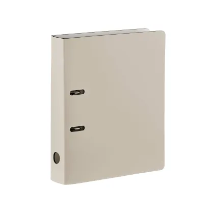 Zdjęcie Niepowtarzalny skórzany segregator na dokumenty w kolorze kremowym