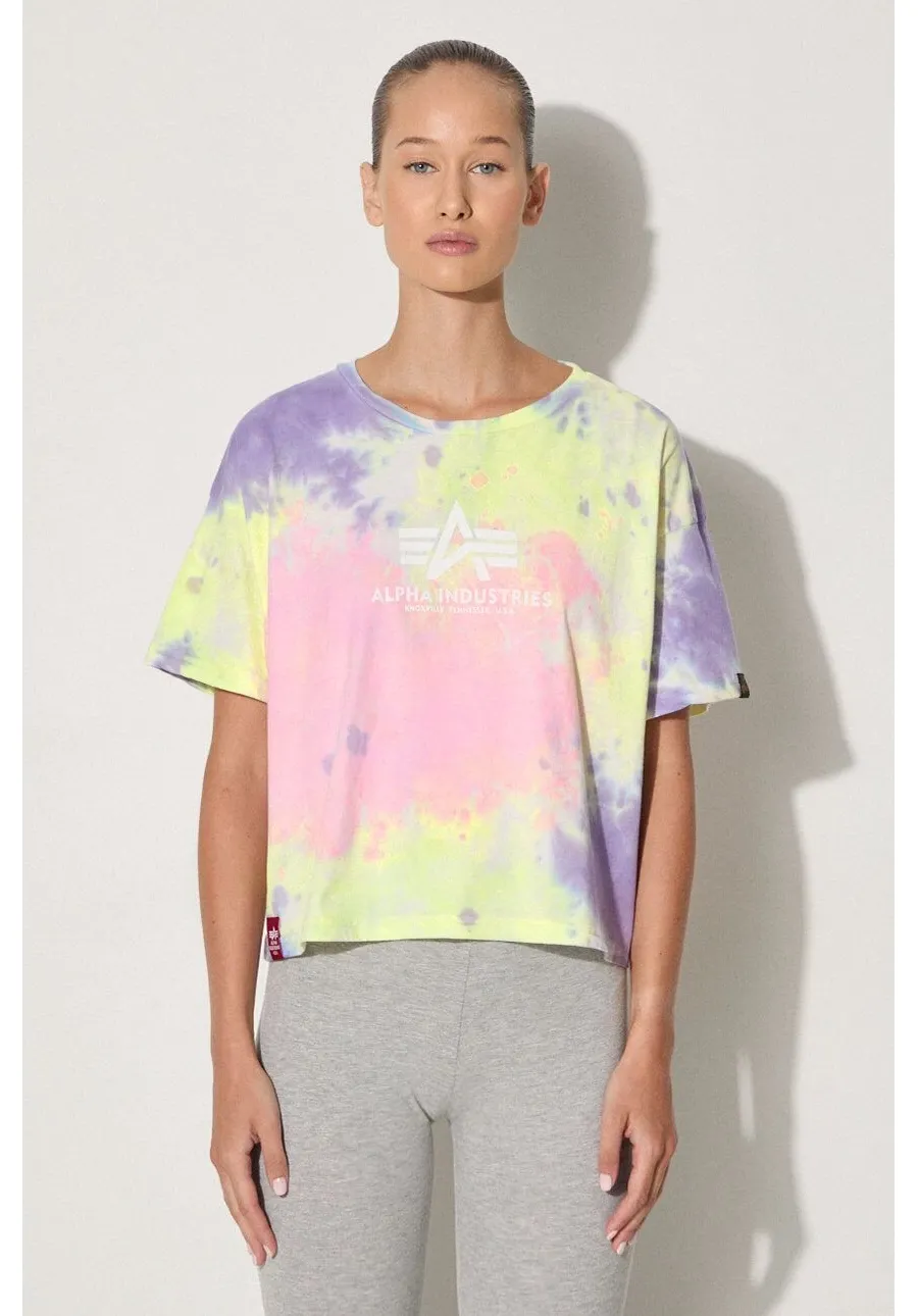 obrazek 1 Alpha Industries t-shirt bawełniany Basic Tee Batik COS Wmn kolor różowy 116083.536-ROZOWY