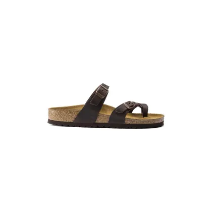 Zdjęcie Birkenstock klapki nubukowe Mayari kolor brązowy 171323