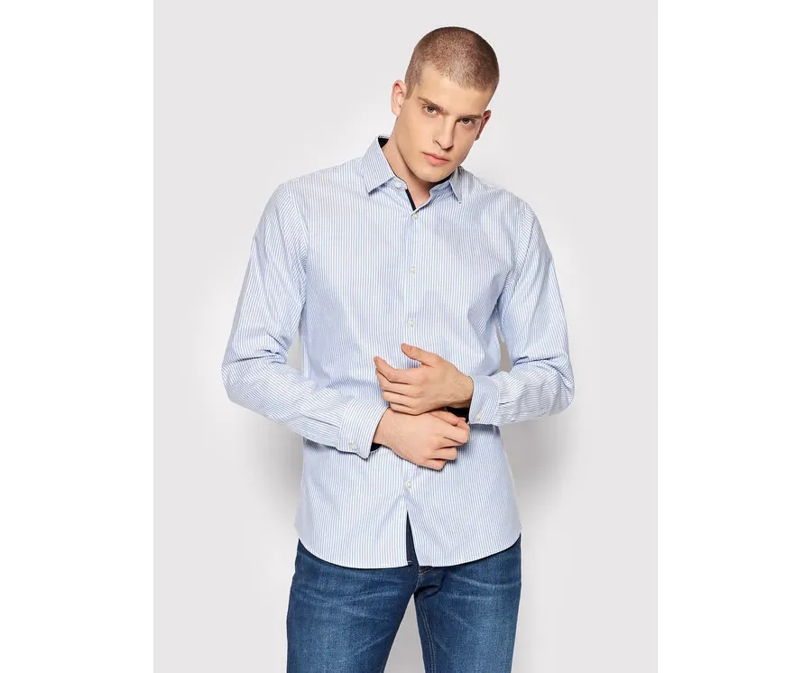 obrazek 1 Selected Homme Koszula New Mark 16058640 Błękitny Slim Fit