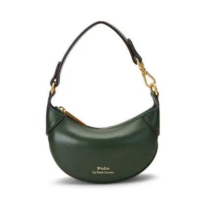 Zdjęcie Polo Ralph Lauren torebka skórzana kolor zielony 427938050