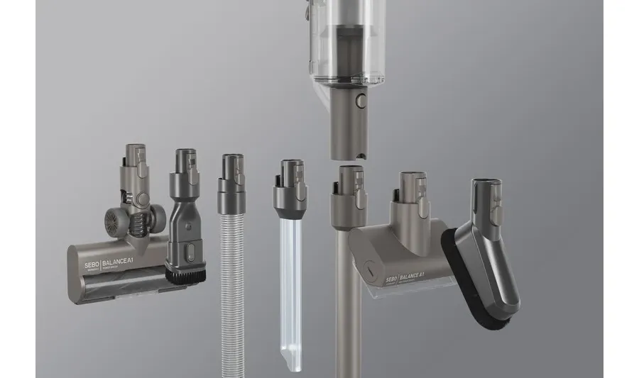 obrazek 16 Odkurzacz SEBO BALANCE A1 GREY zestaw Premium z baterią i ładowarką