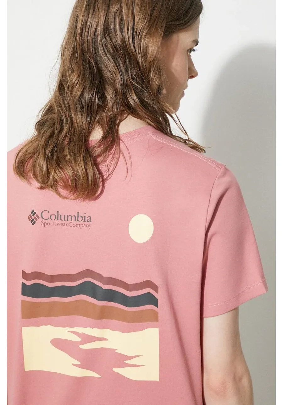 obrazek 1 Columbia t-shirt bawełniany Boundless Beauty damski kolor różowy 2036581