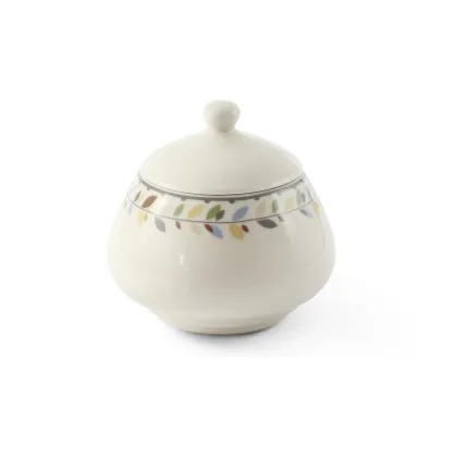 Zdjęcie Nowoczesna czeska cukiernica z porcelany z  kolekcji NatureLine – Leander