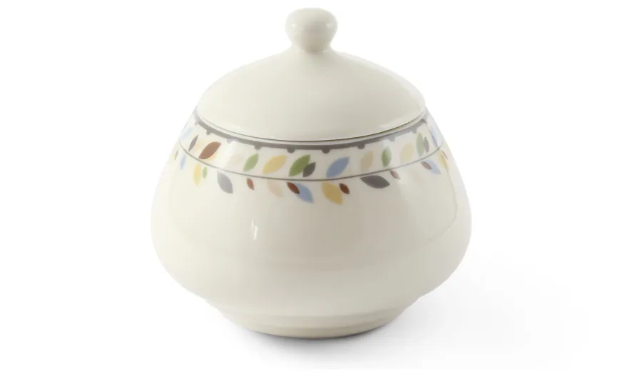 obrazek 1 Nowoczesna czeska cukiernica z porcelany z  kolekcji NatureLine – Leander